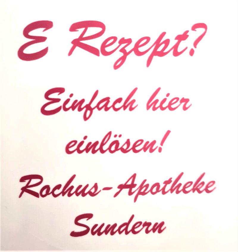 Das E-Rezept in der Rochus Apotheke einlösen E Rezept Rochus Apotheke